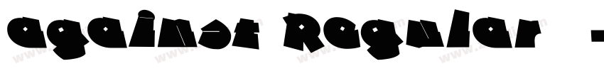 against Regular字体字体转换